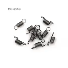 10 Pcs 15mm Mola De Tensão Pequena De Aço Inoxidável Com Gancho Para Brinquedo DIY Elástico