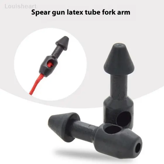 < Louish > 2 Pçs Inserção De Borracha Para Caça Submarina Mergulhador Acessório De Pesca Lança Banda Wishbone Inserções