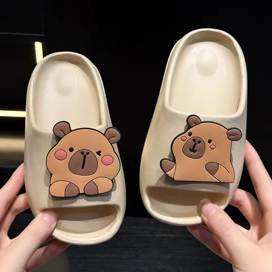 | slippers | ☆Chinelos Kapibara para uso externo EVA Chinelos infantis femininos para casa Chinelos para meninos e menin