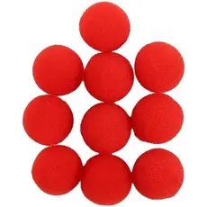 10 Peças Bolas De Esponja Vermelha De 3.5 Cm Close-Up Adereços Mágicos Brinquedos De Truque De Comédia Clássica Bola De