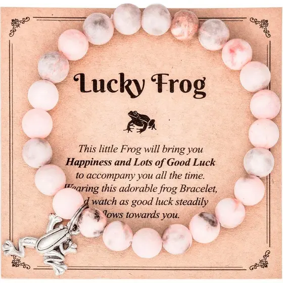 Pulseira de Sapo para Amantes de Sapos, Presente de Aniversário para Mulheres, Joia com Pingente de Sapo