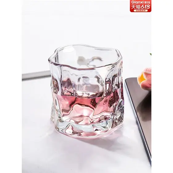 Copo de vento de alto valor para mulheres, copo de vinho, Design de nicho, copo de café, vidro de água transparente, suc