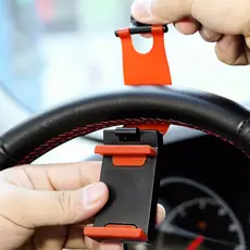 Suporte universal para celular no volante do carro, controle portátil sem uso das mãos