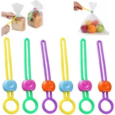 Clipes Ajustáveis para Selagem de Sacos, Armazenamento de Alimentos, Selador de Chips Reutilizável, Vedação Hermética, F
