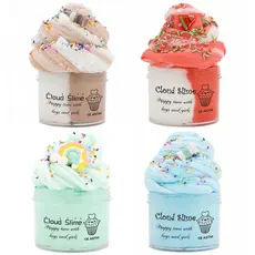 Slime em Forma de Sorvete Cloud Slime para Crianças, Brinquedo de Artesanato DIY para Alívio do Estresse 70ml