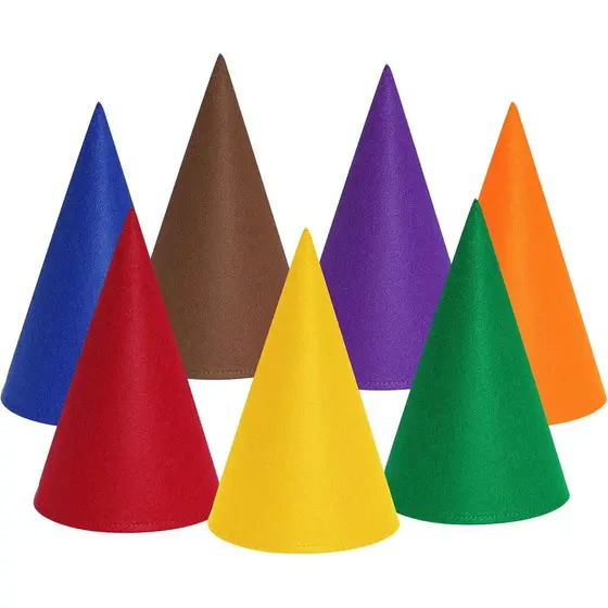 Bantoye 7 Chapéus de Gnomo de Halloween em Feltro para Adultos e Adolescentes Unissex, Chapéu de Elfo para Fantasias de