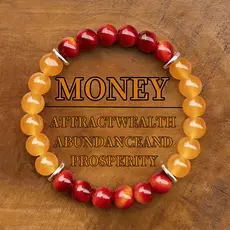 [Estoque pronto] Nova lista de fevereiro Fortune Pulseira Imitação de pedra de olho de tigre Pulseira amarela Pulseira a
