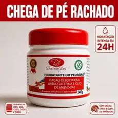 Creme de Pedreiro Para os Pés Com Rachaduras Mãos e Cotovelos Ressecados Super Hidratante Vários Tamanhos