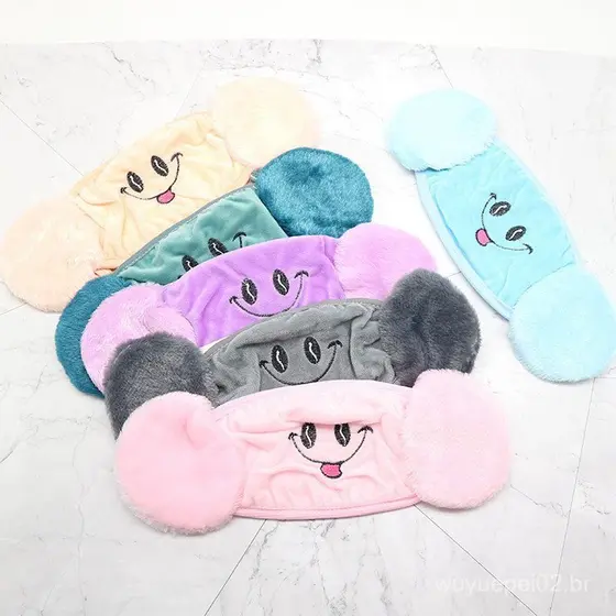 Versão coreana outono inverno dos desenhos animados bonito feminino respirável equitação engrossado quente proteção faci