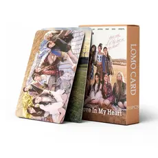 Kpop 55 peças/conjunto BABYMONSTER Love In My Heart Album Lomo Postcards, para coleção de fãs O6W8