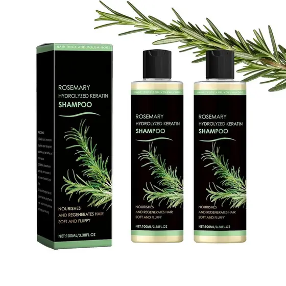 2 Unidades de Shampoo de Alecrim para Cabelo - para Mulheres e Homens - Shampoo Natural para Engrossamento e Fortalecime