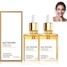 2PCS Óleo Corporal de Seda, Óleo Corporal de Seda para Mulheres, Óleos Corporais Hidratantes com Vitamina E e Ácido Hial