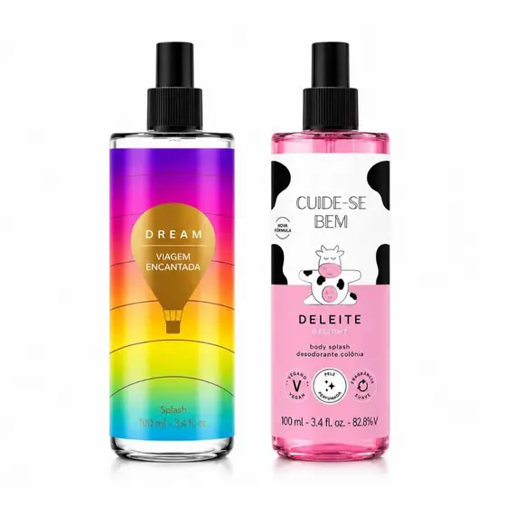 Dupla Body Splash Feminino Dream + Deleite 100ml