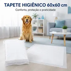 Tapete Higiênico 30 Unidades para Cachorro 60x60 (Segunda Linha), Descartável