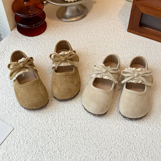 Meninas pequenos sapatos de couro 2026 novo estilo primavera outono sola macia jardim de infância crianças sapatos Birke