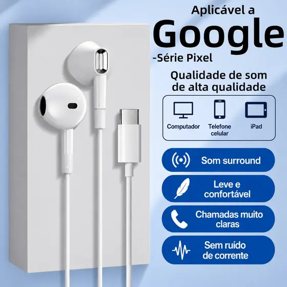 Philips com fio HIFI ruído cancelando fones de ouvido tipo c para Google Pixel telefone móvel fones de ouvido de jogos