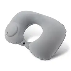 Travesseiro De Viagem Inflável , Pescoço Para Aviões , Trem , Carro , Escritório Portátil De Apoio Em Forma De U (Cinza)