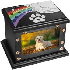Urnas Memoriais Para Animais De Estimação Cães Ou Gatos , Grandes De Madeira Funerários Com Moldura Fotos , De Cremação