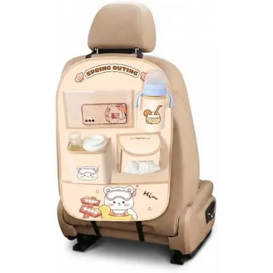 Organizador De Assento De Carro , material De Couro , Suporte Para Tela De Toque Direta tablets De 10 Polegadas , Estilo