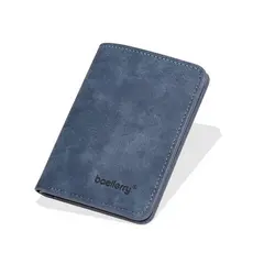 carteira masculina com ziper carteira masculina Baellerry novo estilo carteira masculina curta Retro carteira estudante