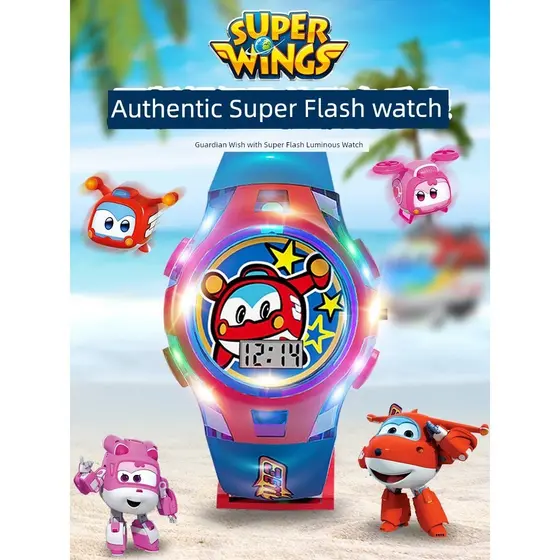 relogio feminino luxo relogio feminino pequeno delicado Clássico super homem voador relógio infantil brinquedo luminoso