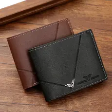 carteira masculina carteira masculina com ziper Nova carteira masculina carteira curta juventude simples moda Multi-cart