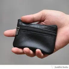 carteira masculina com ziper carteira masculina Bolsa de moedas Universal unissex retrô Super macia de pele de carneiro