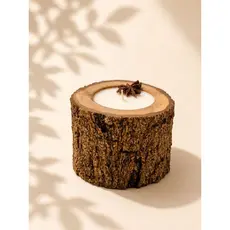 Vela Aromática Artesanal 45g Cera de Coco Vegetal | Madeira Natural | Lavanda | Origem