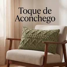 Capa de Almofada Flanel Baguete Premium Pelúcia Texturizada Sofisticada 0,30x0,50 - Casa & Store