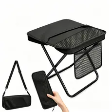 Banco Banqueta Dobrável Portátil Cadeira Retrátil 120kg Leve Compacto Com Bolsa de Transporte para Camping Pesca e Praia