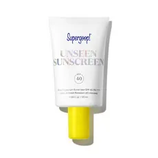 Supergoop! Protetor Solar Invisível - FPS 40 - Protetor Solar Facial Transparente e Invisível + Amplo Espectro + Primer