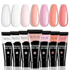 LILYCUTE 15ml Gel De Construção Rápida Para Extensão De Unhas Transparente Branco Acrílico Glitterextensão Prata Rosa So