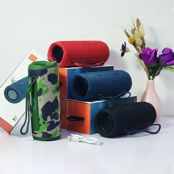 BEIBUY Caixa de Som Bluetooth Portátil com Alça, Som Potente Estéreo, Rádio FM, Ideal para Festas e Uso ao Ar Livre, Pro