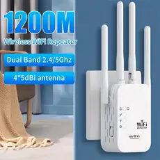 Amplificador de Sinal WiFi Residencial com Porta Ethernet – Repetidor WiFi de Banda Única (2,4 GHz), Modos Roteador