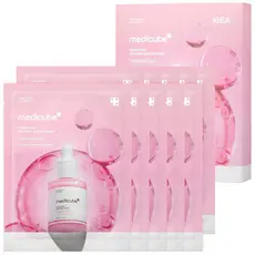 Máscara em Ampola de Peptídeos Rosa PDRN Medicube 10 Unidades | Máscara Facial Ajustável com PDRN de Salmão Signature