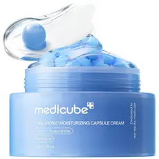 creme em cápsulas de ácido hialurônico Medicube |   120 horas de hidratação duradoura, proteção da barreira cutânea, hid