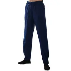 Puro algodão Tang terno fivela calças masculinas estilo chinês velho pano grosso prática roupas Kung Fu calças Kirin Ruy