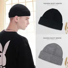 Chapéu frio chapéu de lã inverno quente curto Yuppie chapéu masculino senhorio melão pele chapéu versão coreana na moda