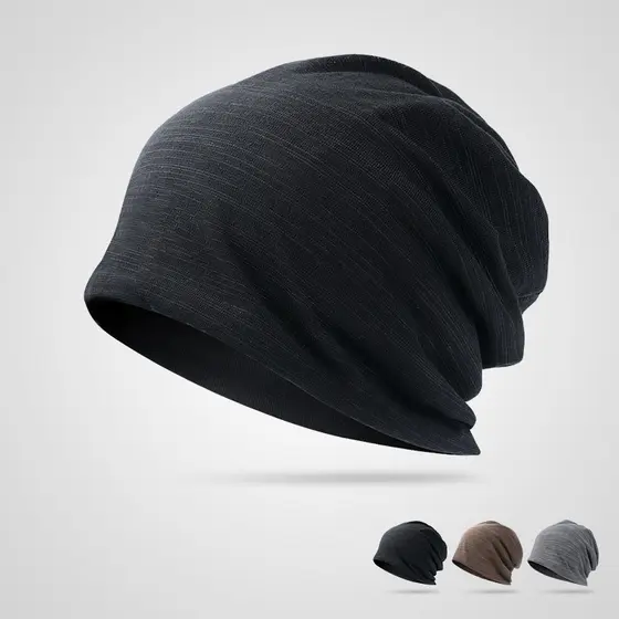 Chapéu masculino versão coreana na moda cabeça boné feminino pilha primavera outono inverno adulto Nightcap confinamento