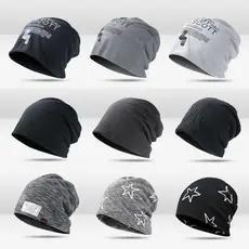 Pulôver boné masculino feminino Baotou boné outono inverno verão estilo fino pilha Nightcap confinamento boné mais chapé