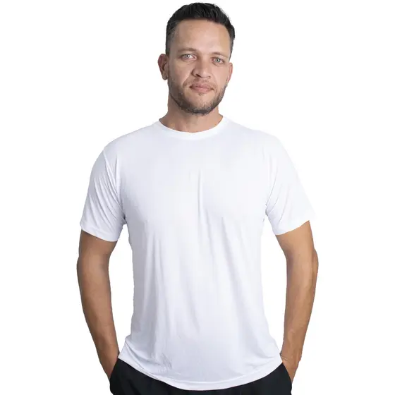 Camisa Masculina Dry Fit Para Academia Cross Fit Corrida Esportes Confortável Proteção UV Promoção