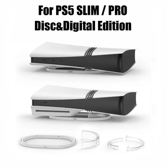 Suporte Horizontal IINE Compatível Com Disco PS5 Slim/PS5 RPO E Edição Digital Anti-Queda Antiderrapante De Fácil Instal