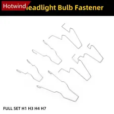 HOTWIND 6 Pçs Farol Do Carro Lâmpada Retentor Clipes De Mola Fivelas Metal Primavera Para H1 H3 H4 H7