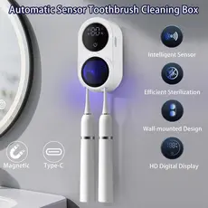 Sensor Automático Caixa De Limpeza De Escova De Dentes Suporte Estável Profunda Limpador Para Família acebnbr