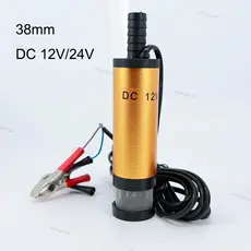 DC 12V 24V 38mm Elétrica Submersível Óleo Bomba De Água Clipe Mini Para Concha De Liga De Alumínio Diesel 12L/min Bombea