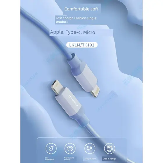 Kit Carregador + Cabo Tipo C Carregador Turbo Tipo C Carregador Turbo 20W PD USB‑C JOWAY Qiaowei Li/TC192 Cabo de dados