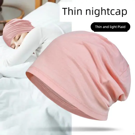 touca de cetim com regulador touca cetim touca de cetim Outono inverno quimioterapia senhoras fina respirável Nightcap