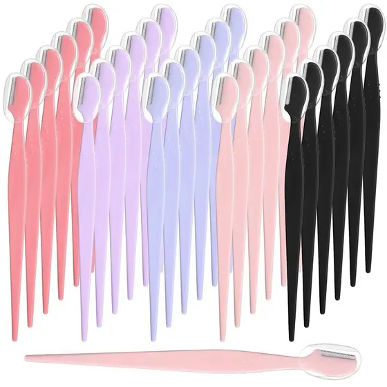 28 Lâminas de Sobrancelha, Lâminas Multifuncionais para o Rosto Feminino, Lâmina Dermaplane para o Rosto Feminino, Lâmin