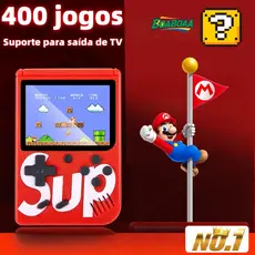 Console Portátil Sup Game Box 400 Jogos Retrô |Saída TV Clássicos Anos 80 |Diversão para Toda Família Crianças e Adultos