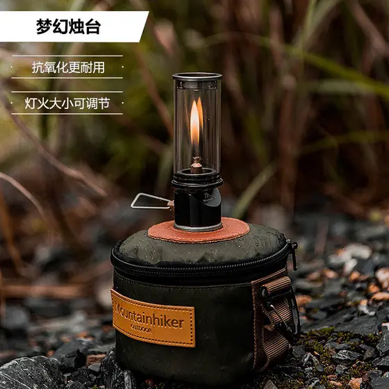 MountainHiker barraca de acampamento ao ar livre atmosfera luz atmosfera iluminação sonho castiçal adaptador cassete